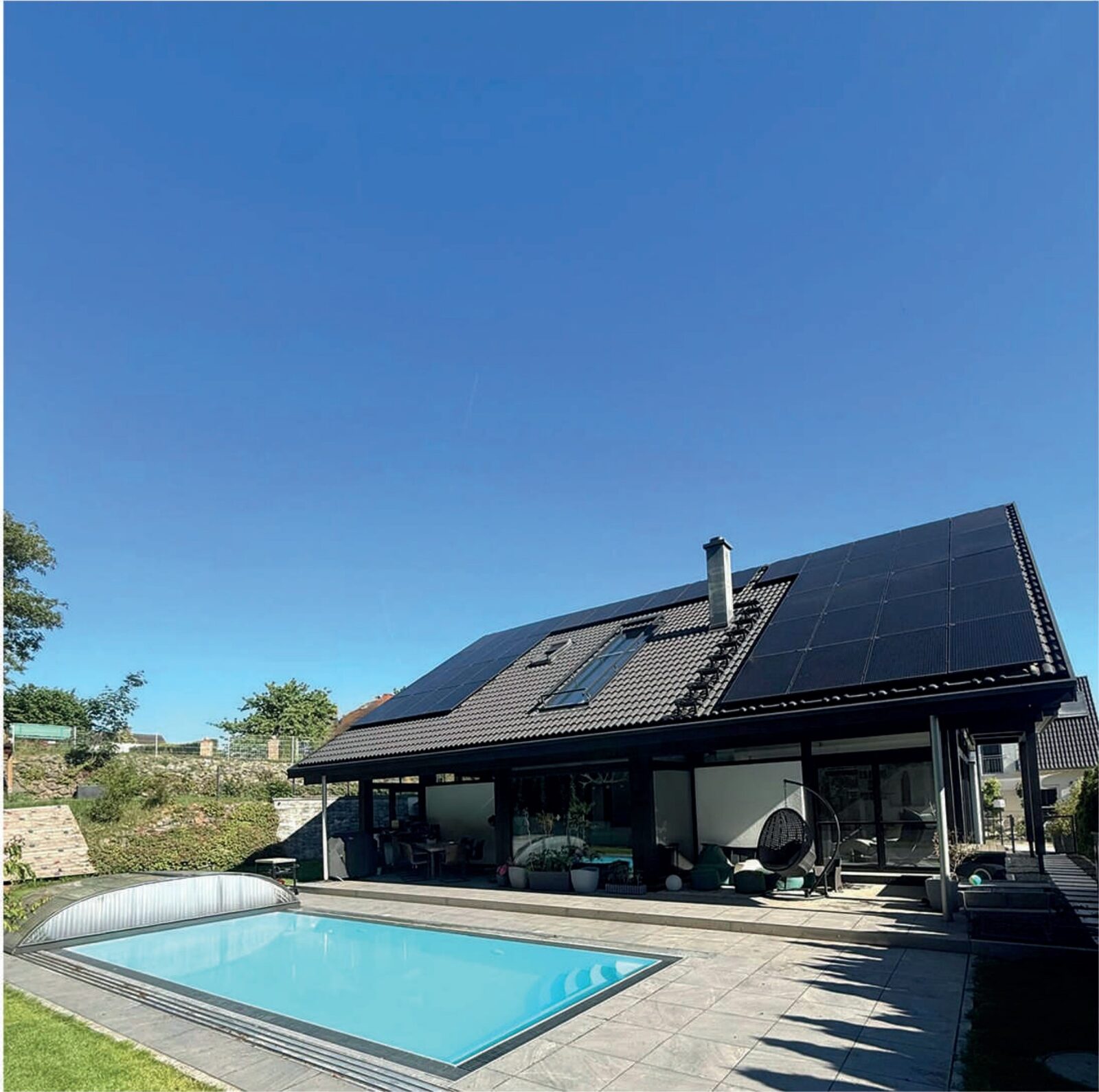 HUF HAUS in Nordendorf mit Pool, Außenansicht